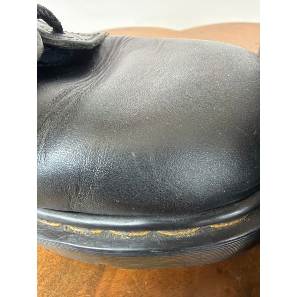 Vintage Dr. Martens Made in England Black Leather 3-Eye  Oxford Men's Size 8 - Picture 6 of 12